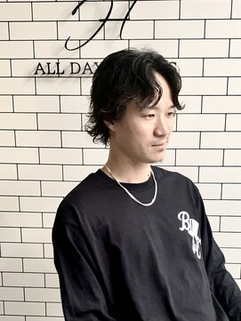オールデイハローズ 京都駅前店(ALL DAY HELLO`S) 30代グランジウルフパーマ【京都駅】