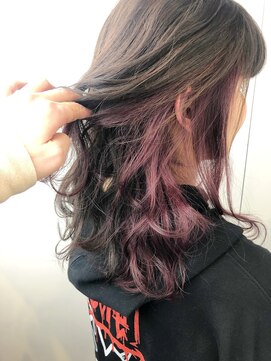 フルショウ 栄店(FURUSHO) インナーカラー ベイビーピンク ダスティピンクイヤリングカラー