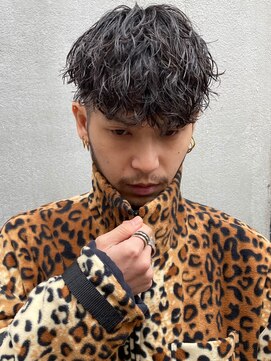 フィフス 渋谷(fifth) 波巻きスパイラルパーマシャドウパーマメンズマッシュカット渋谷