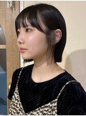 切りっぱなしボブ