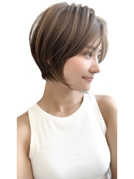 ゴカン バイ ジル ブラン 名古屋(Gokan by JIL BLAN) ハイライトバレイヤージュダブルカラーショートカット30代40代