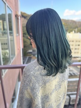 ビアージュ(Viage) #ダブルカラー #グリーンカラー #個性的カラー #ケアブリーチ