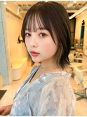 20代30代40代ナチュラルボブ顔周りボブ大人ショートボブ顔周り