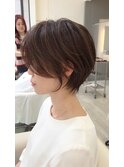 イメチェン丸みショートナチュラルボブ30代40代50代田嶋l
