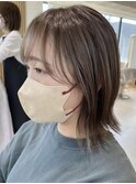 くびれボブ◎アッシュ/ハイライト◎髪質改善/前髪あり◎本厚木
