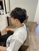 オシャマワールドコーヌコピア&nbsp;デザインカラー＋波巻きパーマ