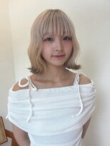 ソレイユトウキョウシブヤ(SOLEIL TOKYO shibuya)&nbsp;人気No. 1裾カラー☆ホワイトブロンド