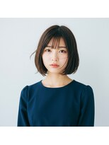 コトナ 越谷店 ショートボブ髪型20代30代40代50代前髪あり前髪なし面長丸顔越谷