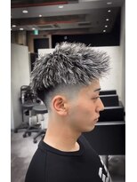 ルースト 京都河原町店(ROOST)&nbsp;ジェット×ツイスト×白メッシュ