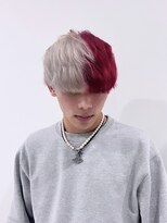 アロハナ 津店(ALOHANA)&nbsp;メンズブリーチ×ハイトーン！ツートンカラー刈り上げマッシュ