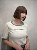 ブリーチなしダブルカラー/レイヤー/縮毛矯正/髪質改善/学割U24