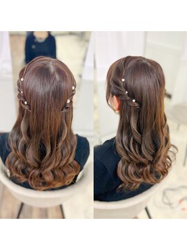 W’d BELL品川駅前店 ヘアセット/ヘアメイク/ヘアアレンジ/着付け専門店 ハーフツイン