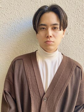 シエン 恵比寿(CIEN) men's hair/ナチュラルセンターパート/シースルーウルフ/恵比寿