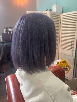 ヘアメイクアクト 都賀店 ルフレカラー 紫カラー