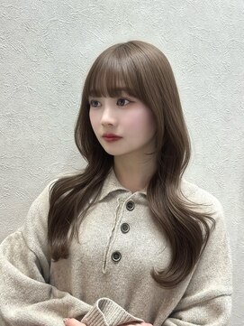 ソア 並木坂(Soa) レイヤーカット/ミルクティーベージュ/韓国ヘア/Chihiro