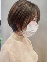 エリマ 調布(elima)&nbsp;調布イルミナカラーマッシュショートヘアミルクティーベージュ