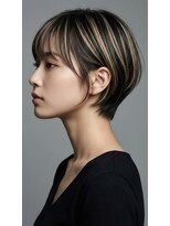 テンペランス(Temperance.)&nbsp;流山/初石【白髪ぼかしハイライト】美シルエットの大人ショート