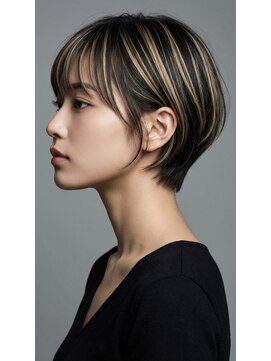 テンペランス(Temperance.) 流山/初石【白髪ぼかしハイライト】美シルエットの大人ショート