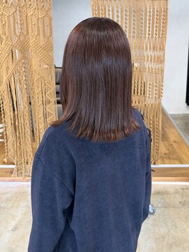 アイフィ(iFY) 【iFY 大川】チェリーカラー×外ハネミディアム