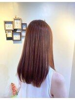 ティーシースペース 元住吉店(T.C.SPACE)&nbsp;艶感ブラウンカラーのロングストレート