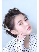 【hair salon W】ショートアシメアレンジ
