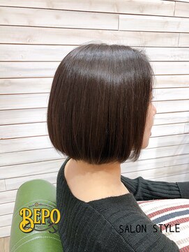 ベポ(BEPO) 【川端サロンスタイル】ツヤ感重視のショートボブ☆