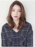 前髪なしデジタルパーマ小顔似合わせカットメルティカラー30代