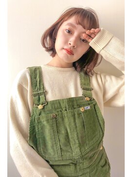 エレノア 自由が丘店(Eleanor) オレンジベージュ×外ハネボブ