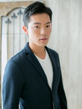 メンズヘア ビーセカンド 草加店(MENS HAIR B-2) 七三オールバック☆ワイルドツーブロックショートJ