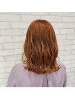 ビス ヘア アンド ビューティー 西新井店(Vis Hair＆Beauty)&nbsp;大人かわいい/小顔/切りっぱなし/オレンジベージュ