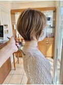 20代30代40代小顔見せ♪大人かわいい前下がり丸みショートボブ