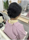 和装に!シニヨンアップ