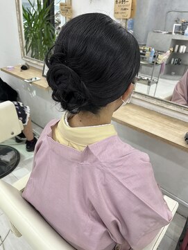 プティクローシェ バイ クオーレ(petite cloche by CUORE) 和装に!シニヨンアップ