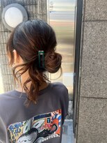 ディーヘアーデザイン(d.HAIR DESIGN)&nbsp;お団子×ヘアアクセ