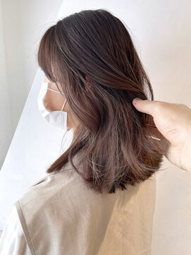 アイティーバイアルバム 下北沢店(IT by ALBUM) インナーライトグレージュ_グレージュカラーボブウルフ_ba400221