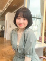 ミンクス 青山店(MINX) 大人ガーリー小顔ひし形ショートボブ【銀座30代40代】