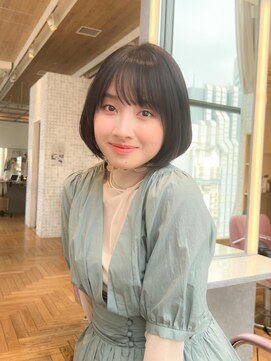 ミンクス 青山店(MINX) 大人ガーリー小顔ひし形ショートボブ【銀座30代40代】