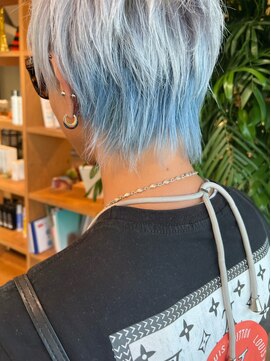 リップス(Ripps) ホワイトシルバー×水色