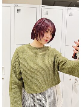 チェレ アズーリ 狭山店(Chere azuri) バイオレットカラー/パープルカラー/紫カラー/パッツとボブ