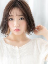 ドクターズ サロン ラブ(Dr's Salon LAB)&nbsp;透け感オンブレカラーくせ毛風ゆるふわボブｊ古河10代20代30代