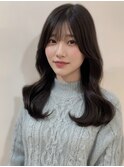 くびれセミロングでナチュラル韓国ヘアーS