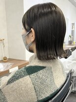 オウル(Owll) *耳かけ大人ぷつっと外ハネBOBオリーブグレー*