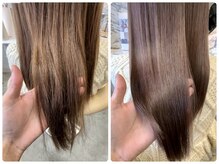 ダメージによる広がりやパサつきをおさえる髪質改善トリートメントの特徴（髪質改善ストレート/カット/ボブ