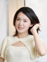ウミネコ美容室 センター南店(Umineko美容室) 外はねミディ