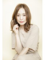 ルルディ バイ アフロディーテ銀座(luludi by APHRODITE) デザインカラー/レイヤーカット/オリーブベージュ/銀座