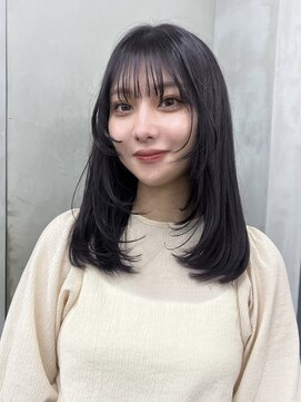 ニコ トウキョウ 渋谷(nico TOKYO) ロングレイヤー/レイヤーカット/グレージュ/透明感カラー/渋谷