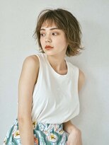 ニュイ 高槻 阪急茨木店(nui)&nbsp;イメチェンアンブレラカラー前髪ウェーブパーマこなれミディ