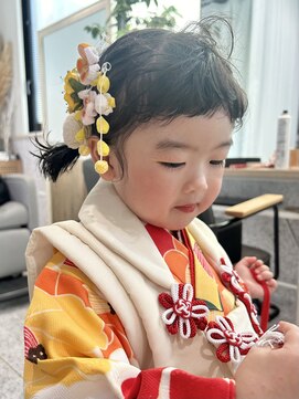 ゼストソエル(ZEST soell) 七五三 3歳 ヘアメイク