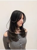 韓国風ハイレイヤー×ハイライトグレージュ