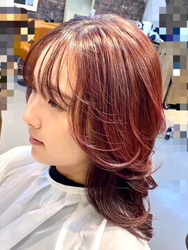 ヘアサロン ナヴィ 赤坂(NaVie AKASAKA) 艶カラーで出すチェリーピンク
